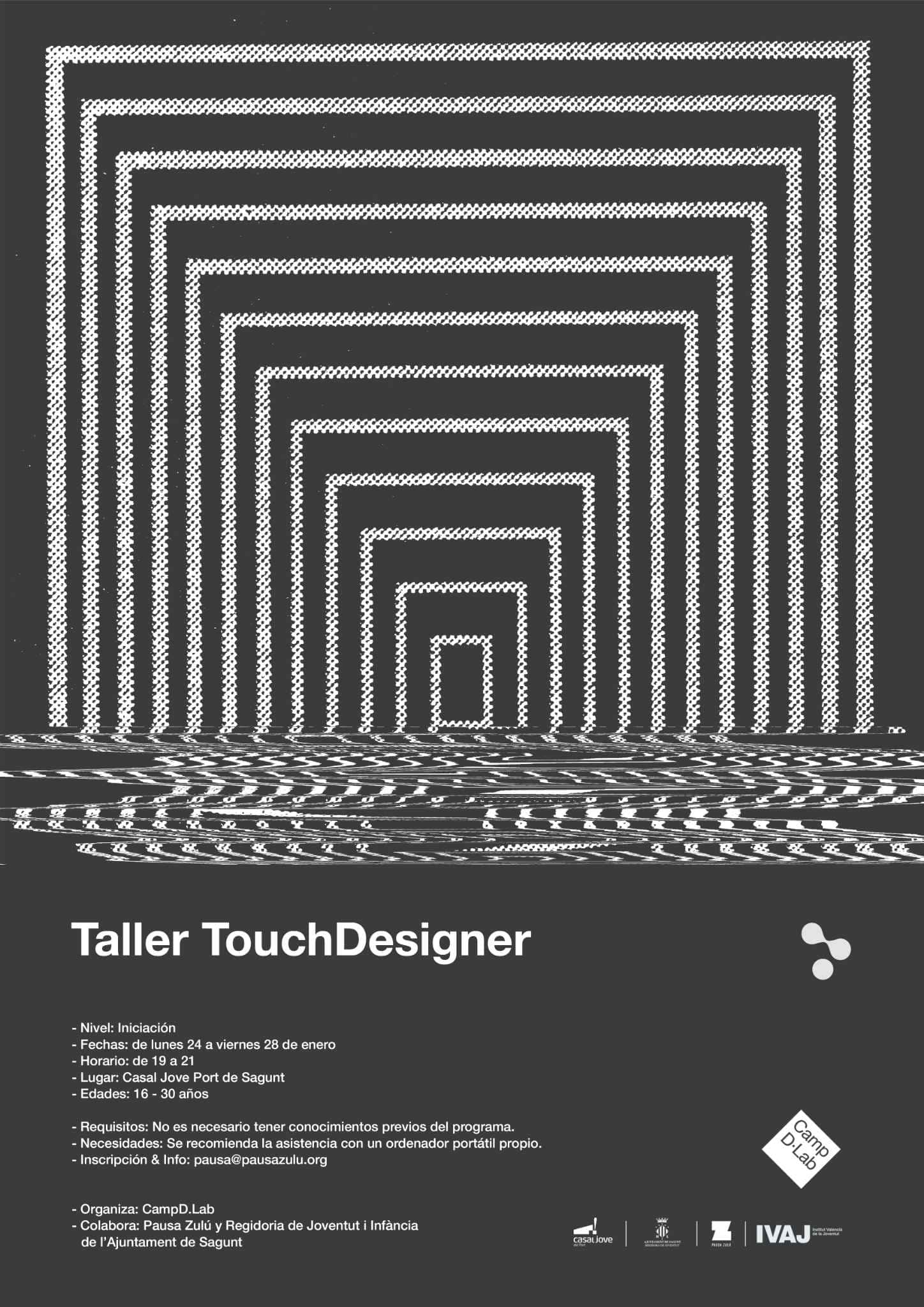 Taller touch designer puerto de sagunto valencia TALLER_TOUCHDESIGNER_PUERTO DE SAGUNTO_VALENCIA